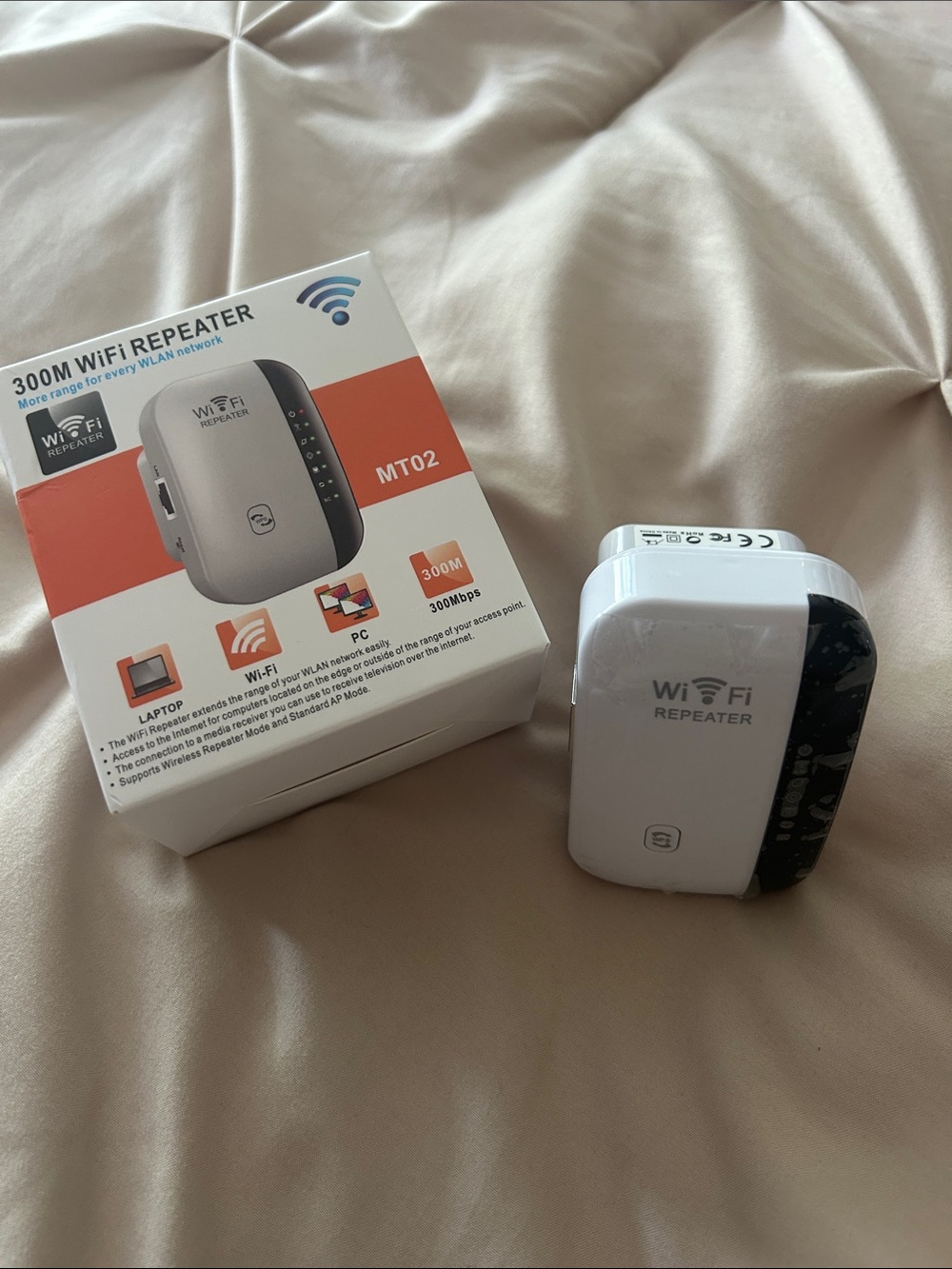 300M WiFi Repeater Range Extender MT02 300Mbps Wireless